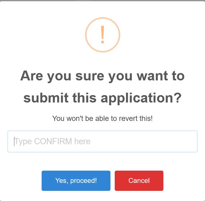 Confirmation prompt during the online visa extension process for the Philippines