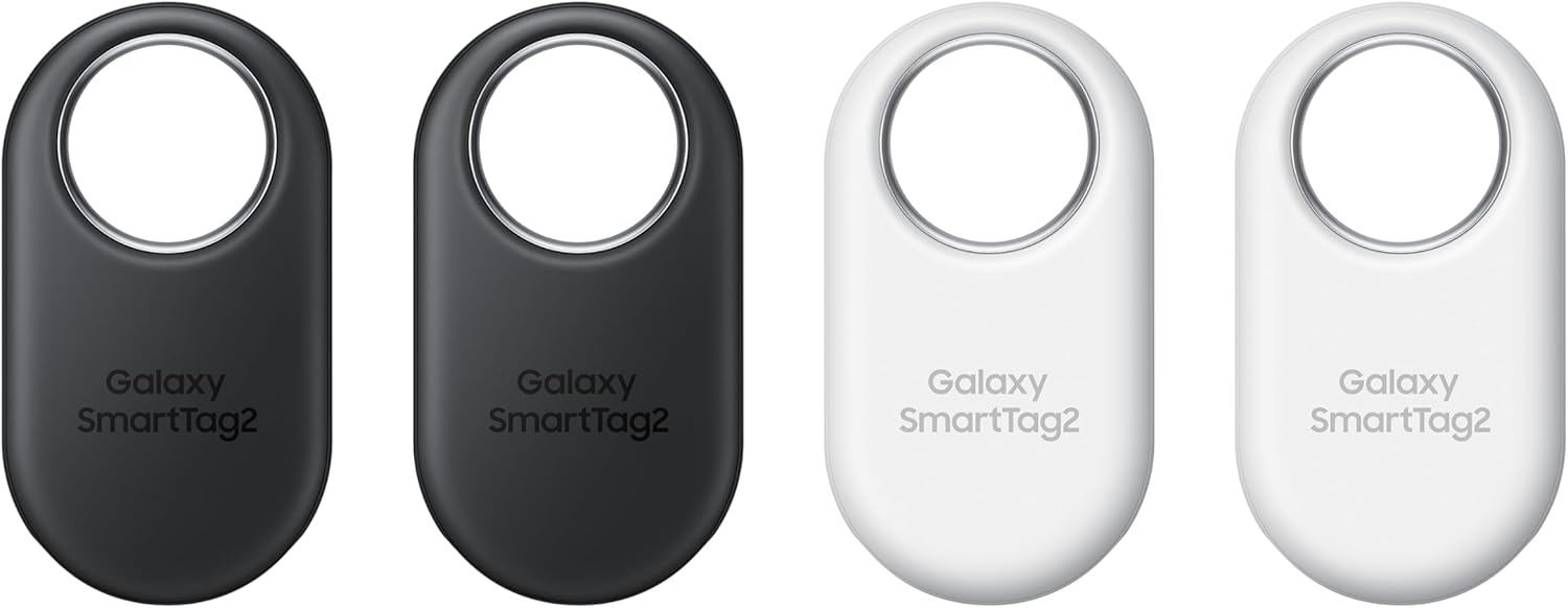Samsung Galaxy Smart Tag2 showing compact GPS tracker for personal items